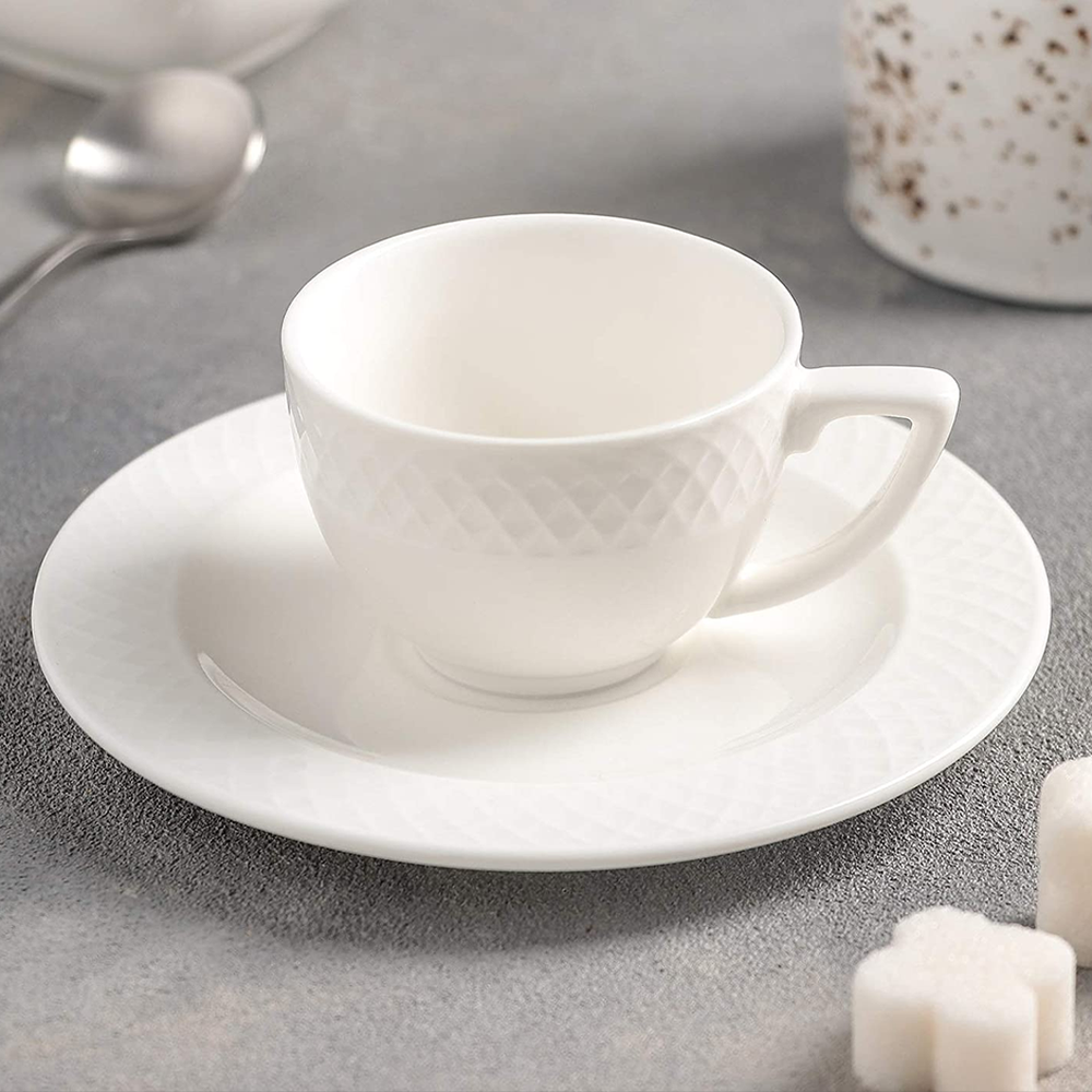 Julia Coffee Cups Set 6pcs, Porcelain, 90ml