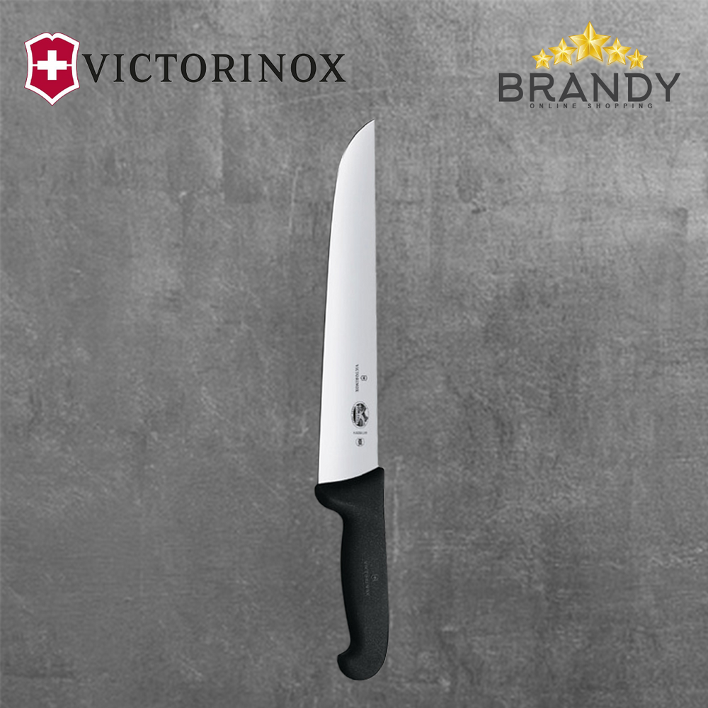 Victorinox Fibrox Butcher Knife 9.8in (25cm) Stainless Steel Black