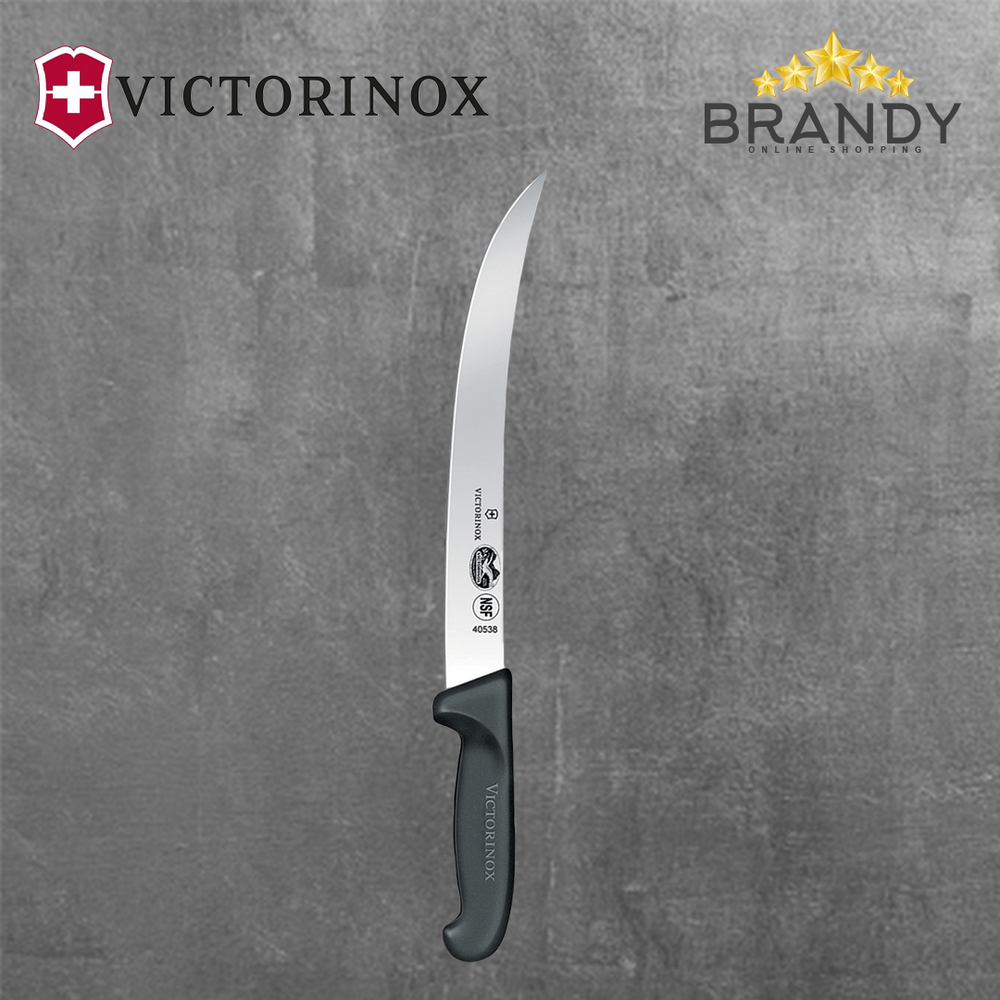 Victorinox Fibrox Breaking Knife 25 cm Curved Blade Black