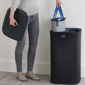 Joseph Joseph Tota 60L Black Laundry Separation Basket 50002