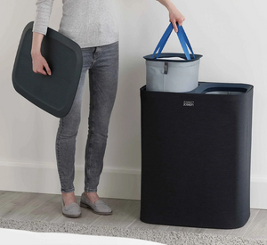 Black Separation Laundry Basket 90 Liters