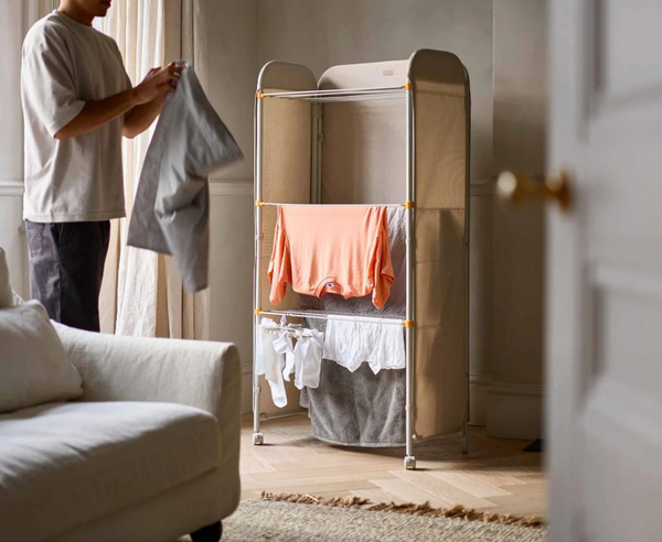 Joseph Joseph Eclipse 3-tier Ecru Clothes Airer with Screen 50055-2