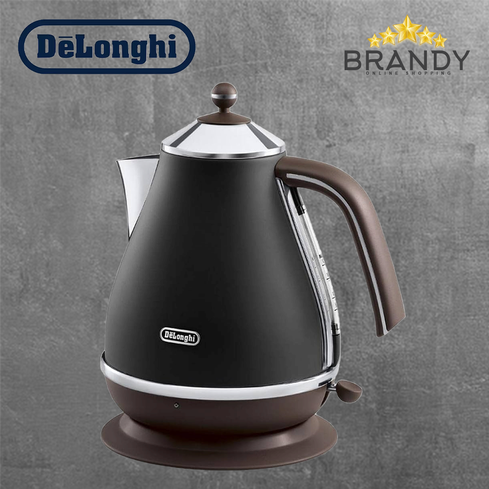 Icona Vintage Electric Kettle Black KBOV2001BK Retro 1.7L Stainless Steel