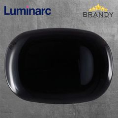 Luminarc Sweet Line Oval Service Plate 34 x 28 cm Black-1