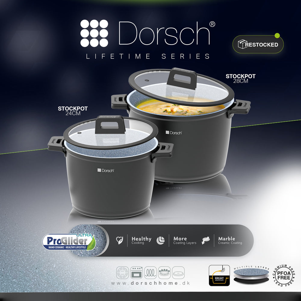 Lifetime Stock Pot with Proglider Non-stick Coating
