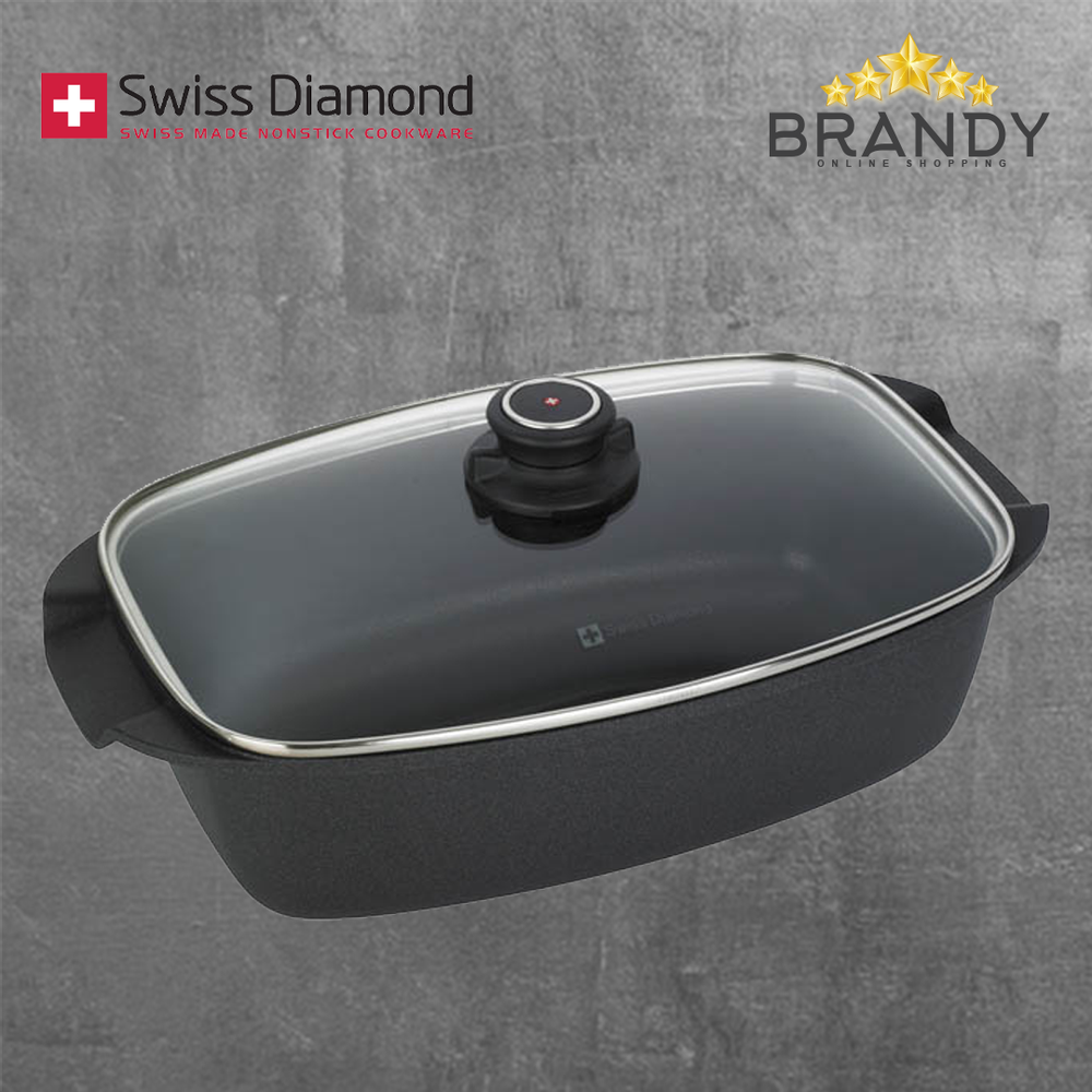 Diamond Roaster With Lid 33*21cm