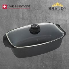 Diamond Roaster With Lid 33*21cm