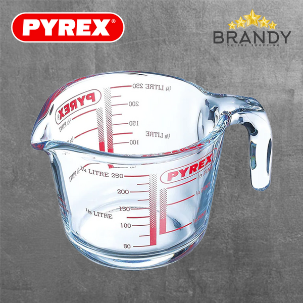 Pyrex Classic Measuring Jug Set 0.25 L, 0.5 L, 1.0 L Borosilicate Glass-4
