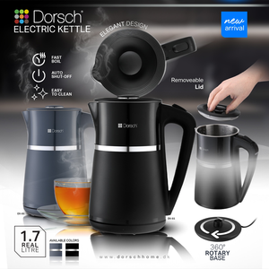 Kettle Black 1.7L EK-55 with Automatic Shut Off