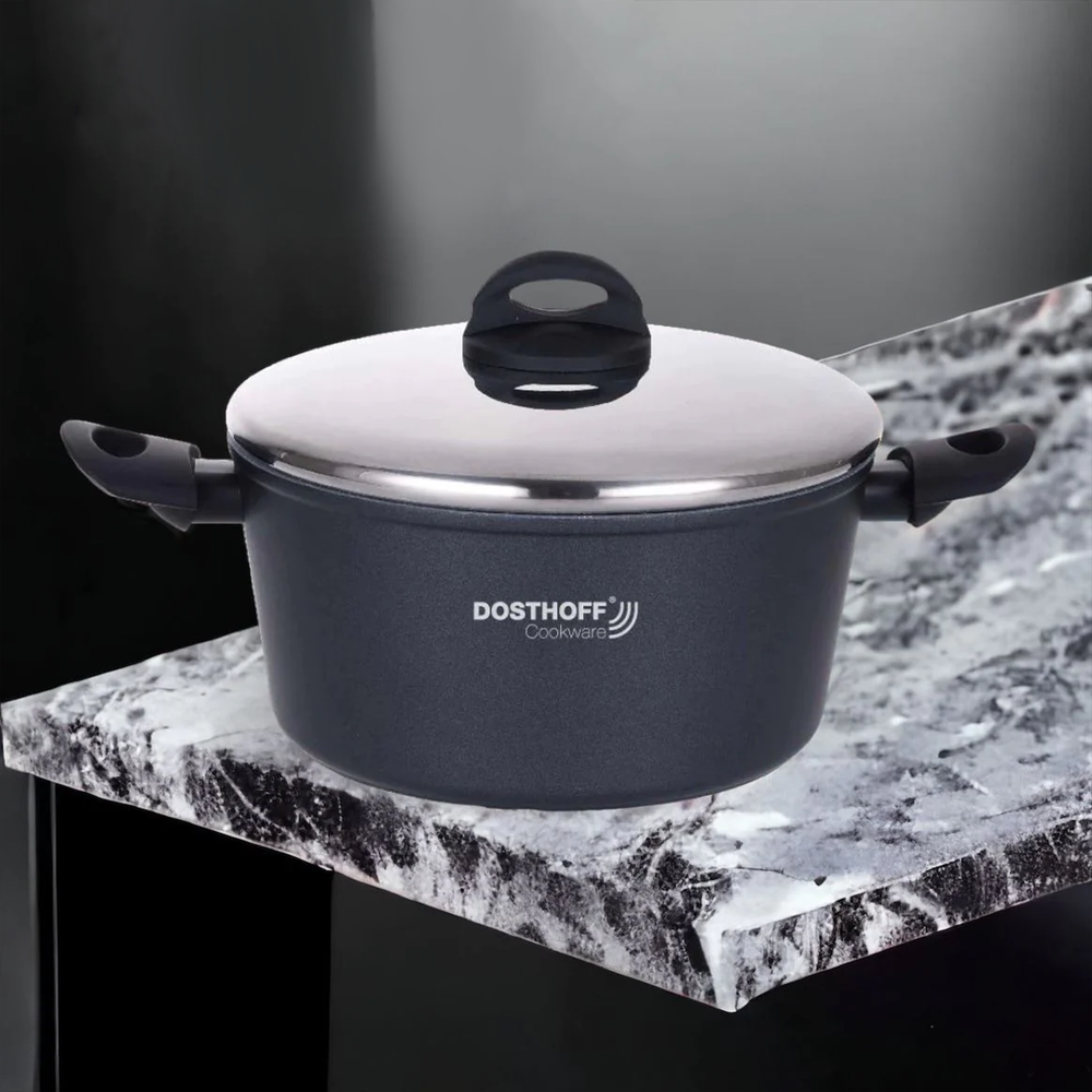 Granite Value Pot with Stainless Steel Lid