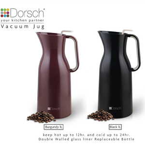 Black Jug 1L Double Wall Vacuum Flask