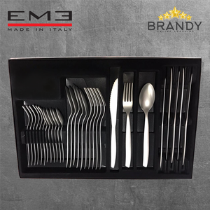 Shark Frozen Cutlery Set 30pcs, Stainless Steel, Silver Matt