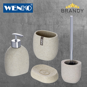 Puro Beige Toilet Accessories Set