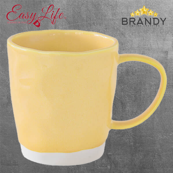 Interior Yellow Mug, 350ml Porcelain
