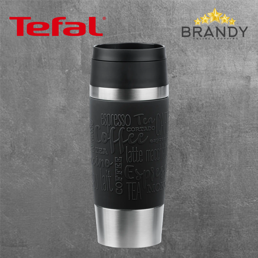 Travel Mug Black 360ml Stainless Steel Insulated Drinkware