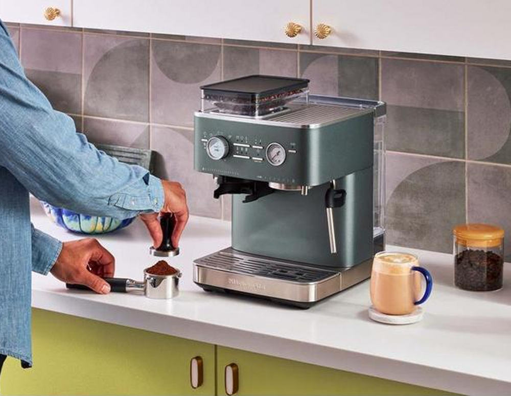 KitchenAid Semi - Automatic Espresso Machine with Grinder - Juniper