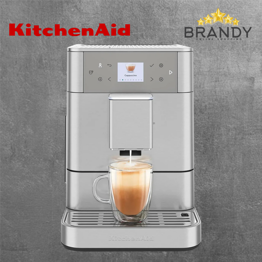KitchenAid Fully Automatic Espresso Machine with Grinder - Stainless Steel