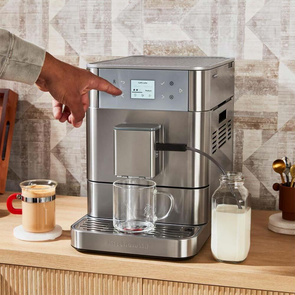 KitchenAid Fully Automatic Espresso Machine with Grinder - Stainless Steel