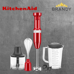 KitchenAid Hand Blender with Accessories 5KHBV83EER Empire Red