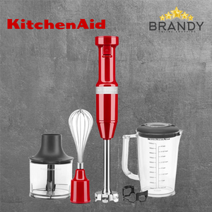 KitchenAid Hand Blender with Accessories 5KHBV83EER Empire Red