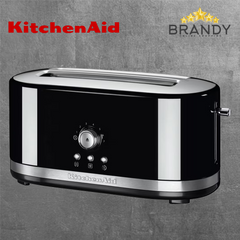 KitchenAid Long Slot Manual Toaster 5KMT4116EOB Onyx Black
