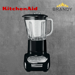 KitchenAid Artisan Blender 1.5 L Glass Jar with 0.75 L Culinary Jar 5KSB5553EOB Onyx Black