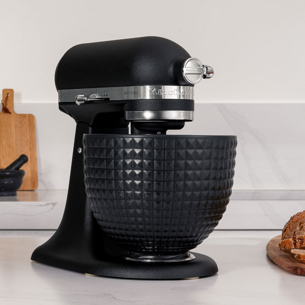 KitchenAid Special Edition Artisan Stand Mixer 4.7 L with Hammered Ceramic Bowl 5KSM156CXEBK Monochrome Black
