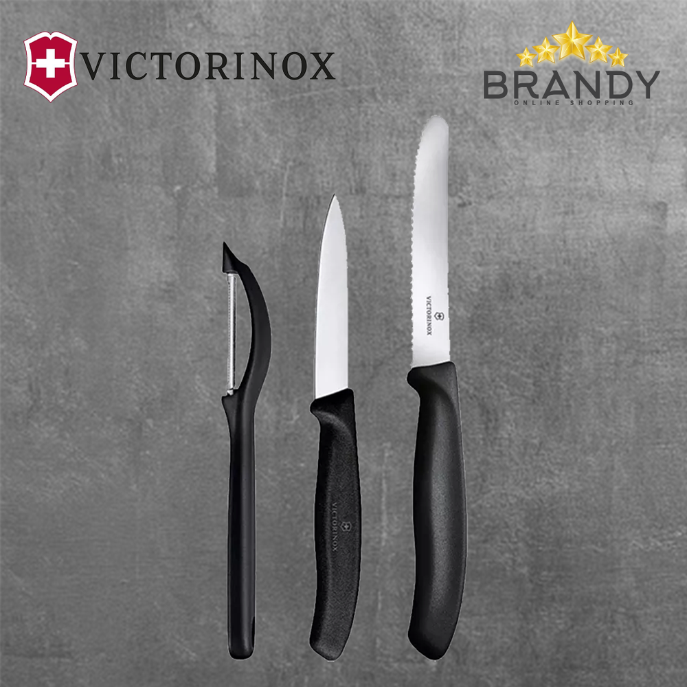 Set of 2 Victorinox Knives with Universal Peeler