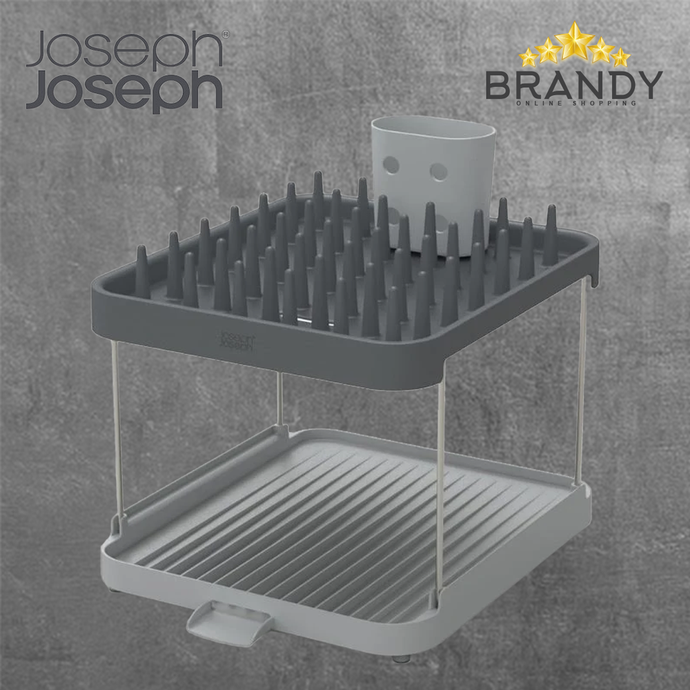 Duo 2-Tier Dish Rack with Cutlery Holder