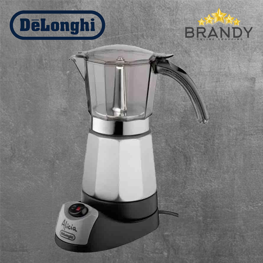 Electric Moka Maker EMK9 Silver 9-Cup Rapid Brew Espresso Coffee Maker