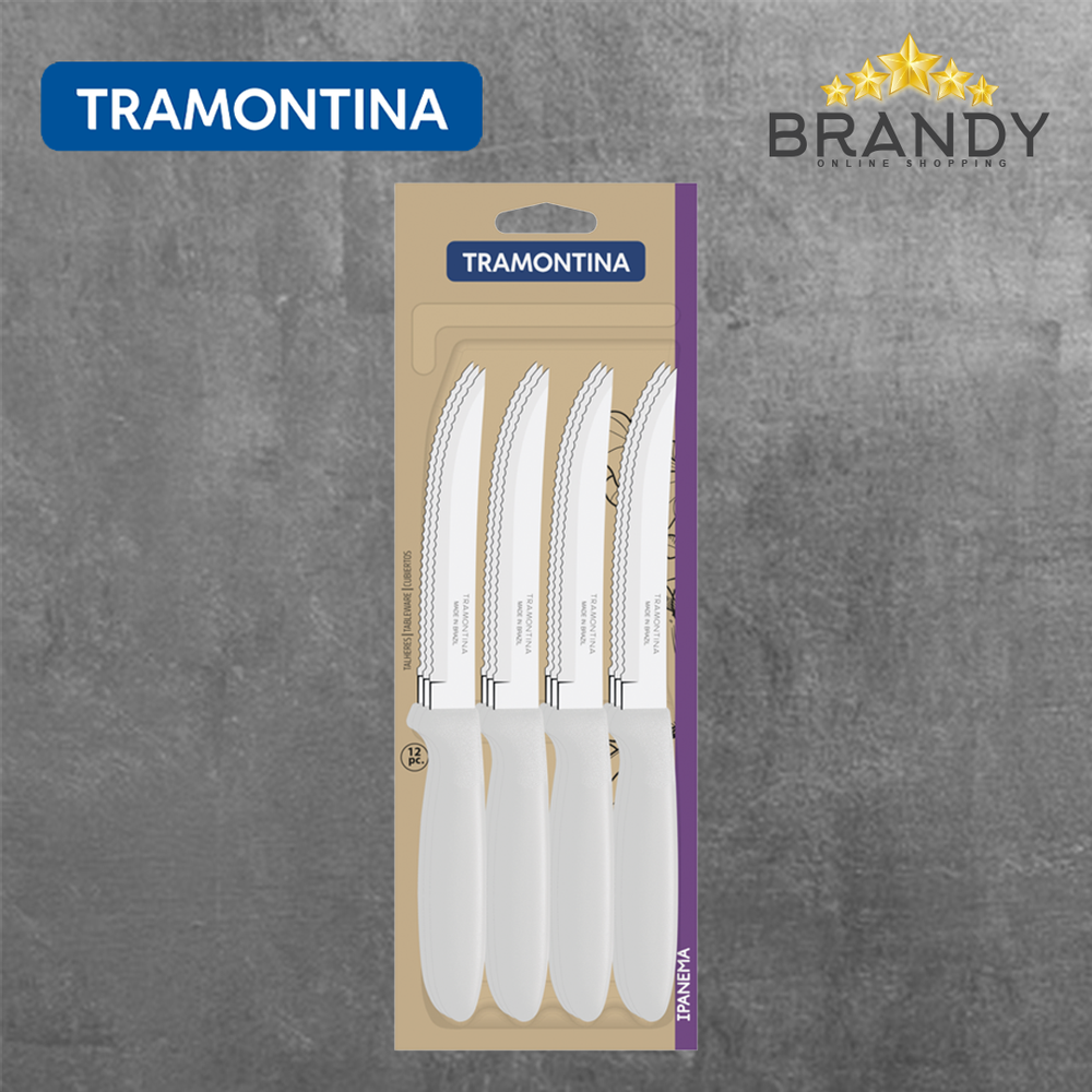 Ipanema White Knives Set 12pcs Stainless Steel