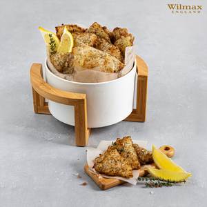 Salad Bowl With Bamboo Stand