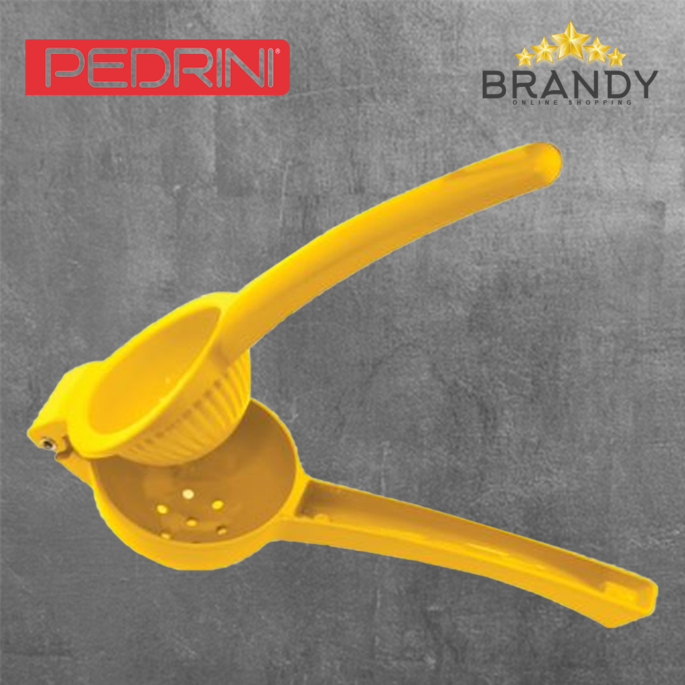 Pedrini Citrus Squeezer, Aluminium, Yellow