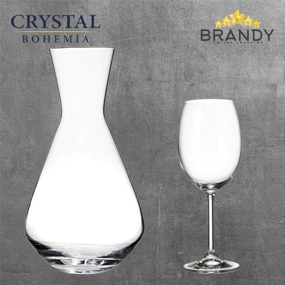 Fringilla Wine Set 7pcs - Crystal Drinkware from Czech Republic