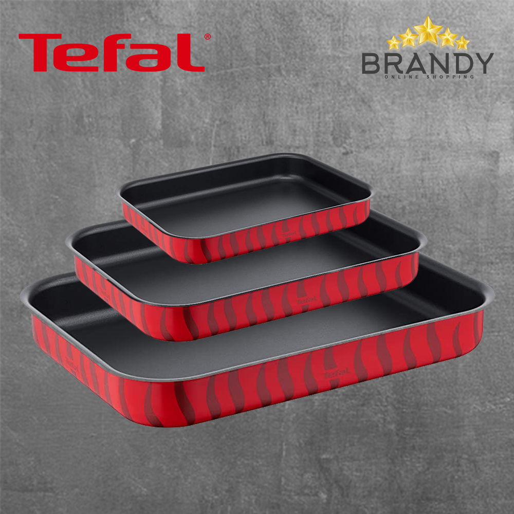 Tempo Flame Set 3 Rectangular Trays
