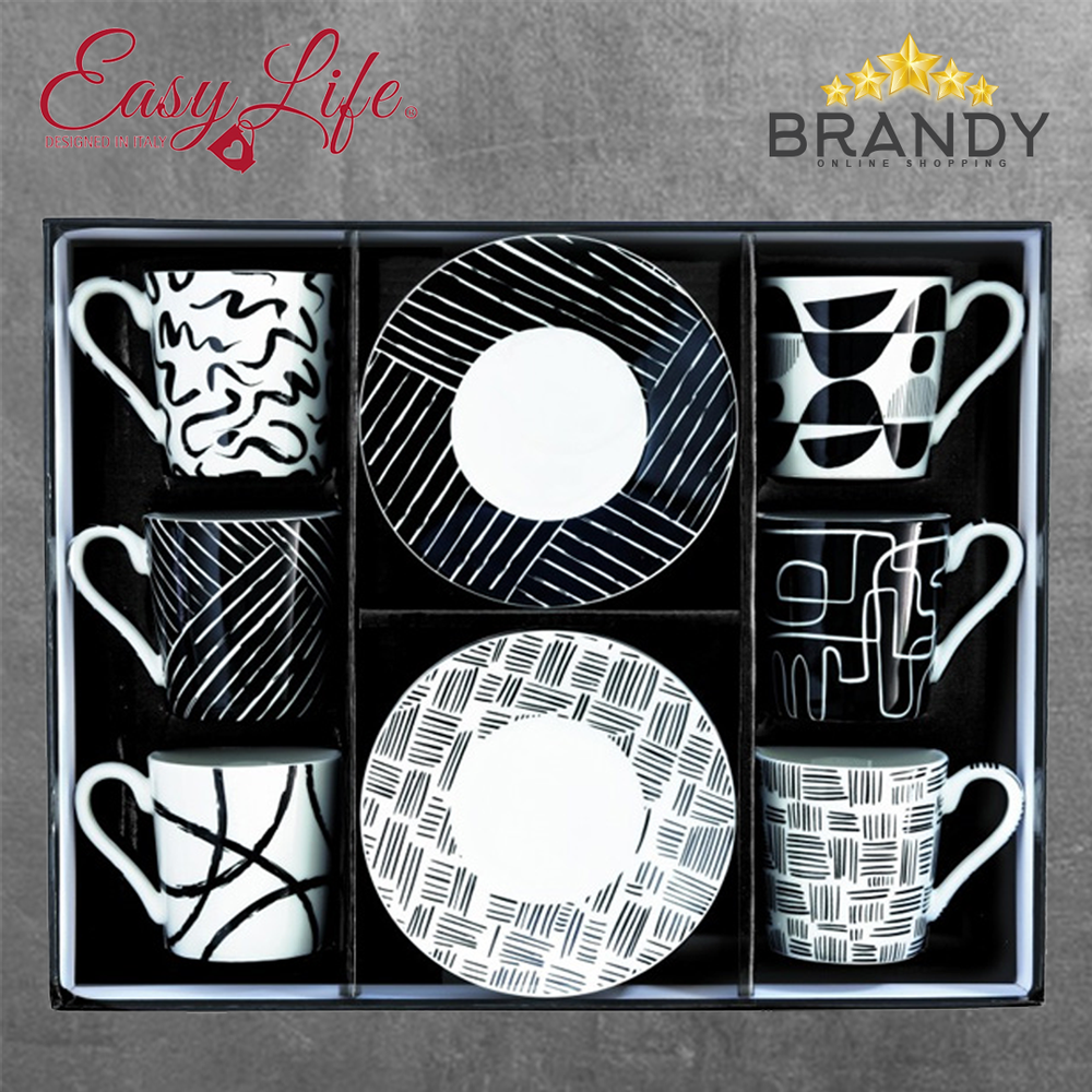 Graffiti Coffee Cups Set 6pcs