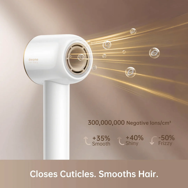 Hair Dryer Glory 1600W High-Speed Ionic Hair Care Dryer with Dual Nozzles