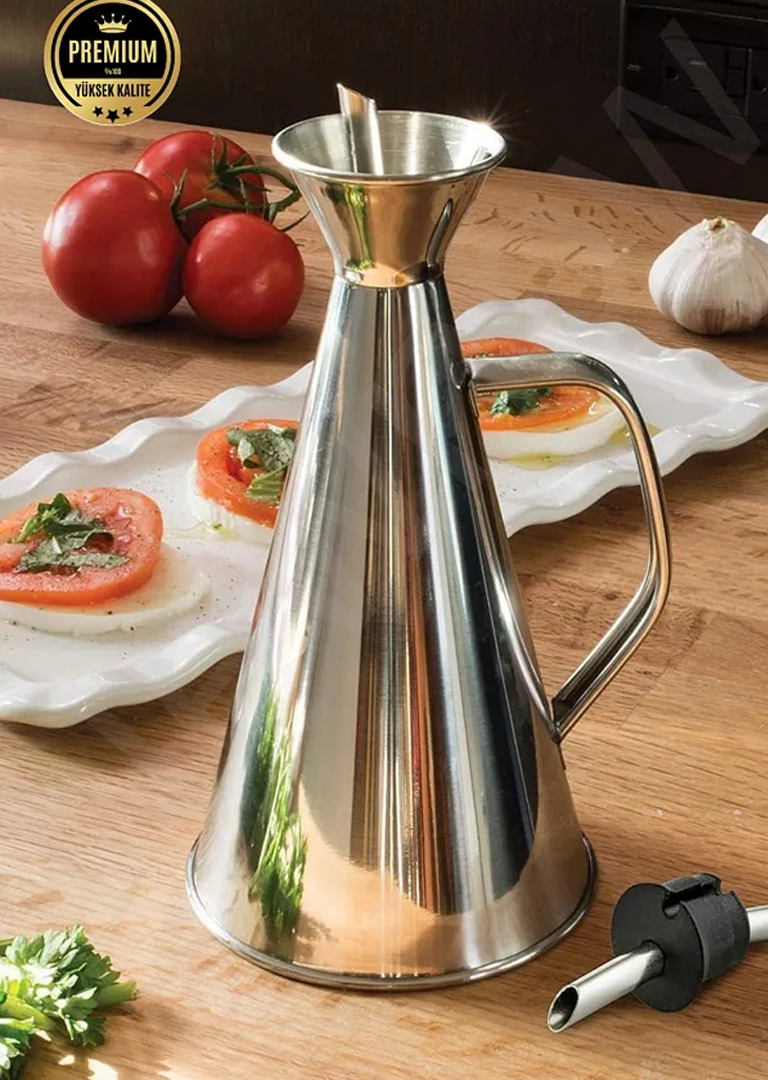 Stainless Steel Oil Dispenser 500ml Italian Style Serveware