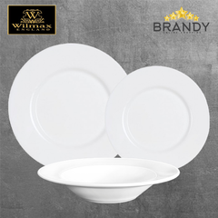 Wilmax Professional 18-Piece Porcelain Dinner Set 28/22.5/23 cm-1