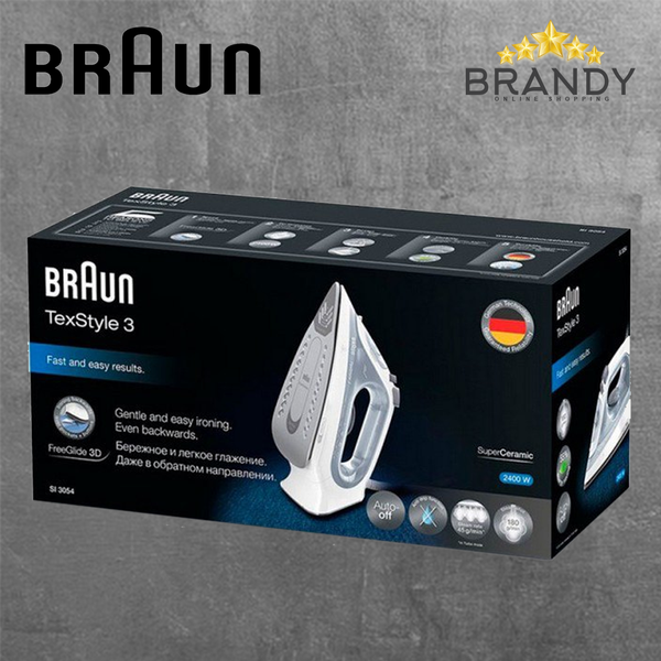 Braun Steam Iron SI3054GY with Ceramic Soleplate