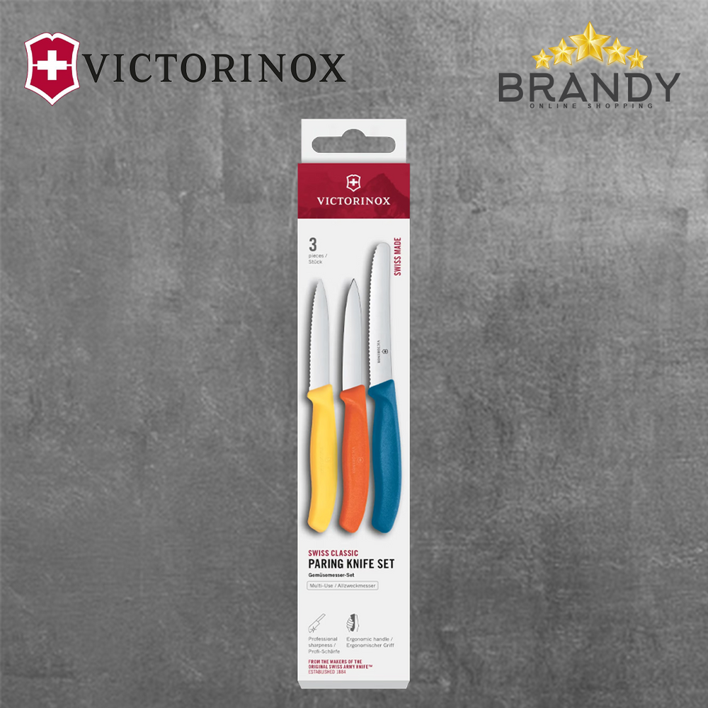 Victorinox Swiss Classic Kitchen Knife Set 3-Piece Colored