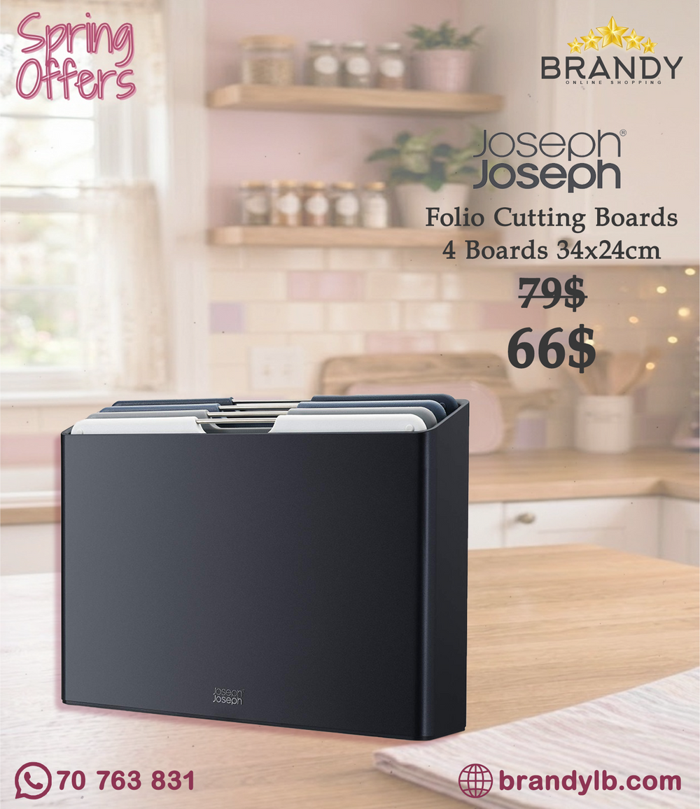 Joseph Joseph Folio 4-Piece Chopping Board Set Large Grey