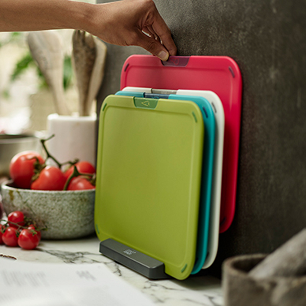 Duo 4-Piece Chopping Board Set with Stand