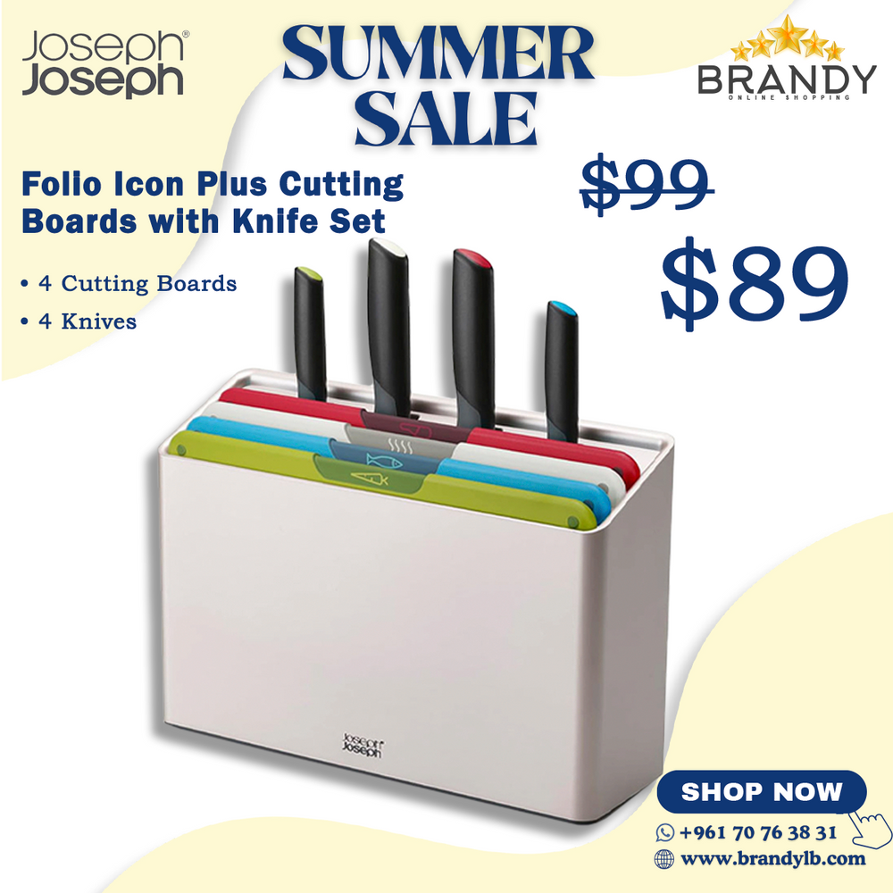 Folio Icon Plus Cutting Boards with Knife Set