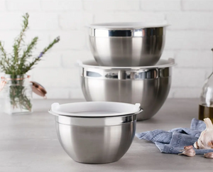 Tramontina Ciclo Stainless Steel Serving Bowl with Lid