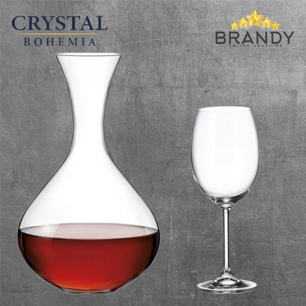 Viola Wine Set 7pcs - Crystal Glassware