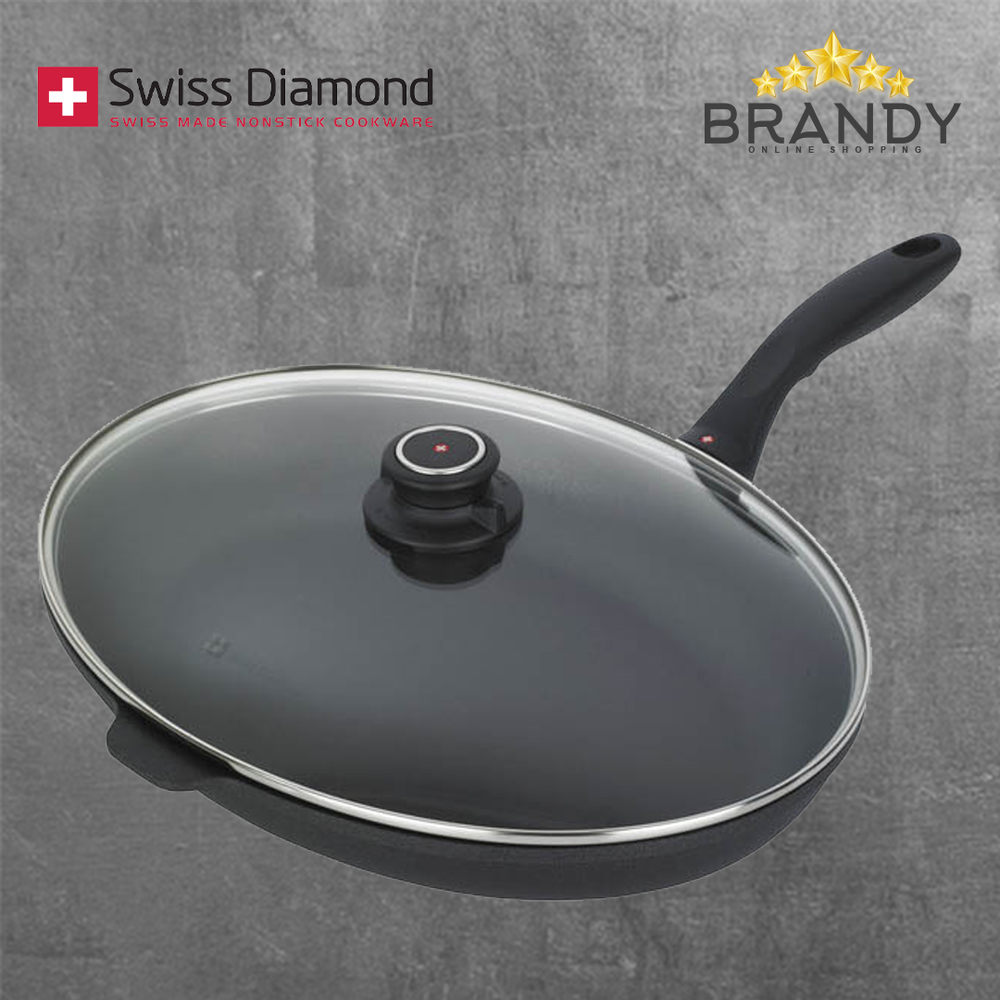 Diamond Fish Pan With Lid 38*26cm