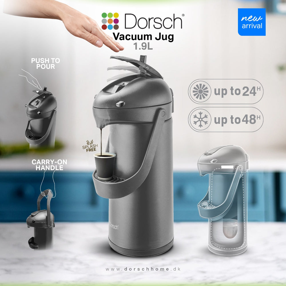 Vacuum Jug 1.9L with Double Wall Insulation