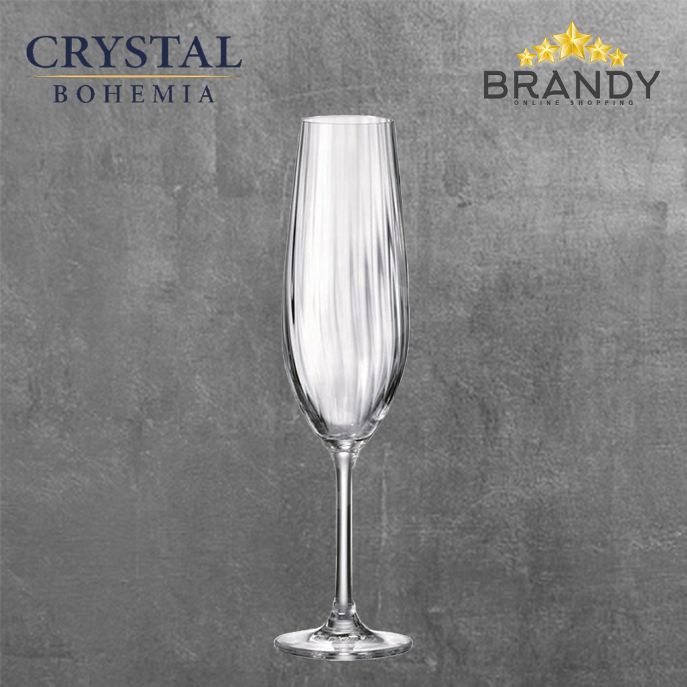 Columba Optic Champagne Glasses Set 6pcs