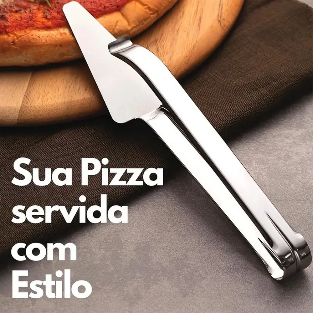 Pizza Serving Tongs - Stainless Steel